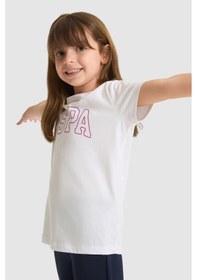 Resim U.s. Polo Assn. Kız Çocuk Beyaz Tişört Basic 50325631-vr013 