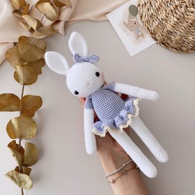 Resim Amigurumi Fırfırlı Tavşan Kiti(malzemesi) - Lila 