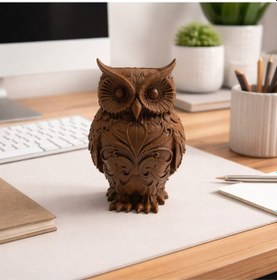 Resim Baykuş Tasarımlı Kalemlik 3d Tasarımlı Kalemlik, Hediyelik Baykuş Kalemlik Diğer 