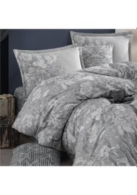 Resim Clasy Tek Kişilik Nevresim Takımı Destin Gri Gri 