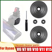 Resim Dyson V-Ball Tekerlek Yedek Kiti 966817-01 - V6, V7, V8, V10, V11, V12, DC58, DC59, DC62, DC74 Modelleriyle Uyumlu - Dayanıklı Plastik, Zemin Aksesuarları 