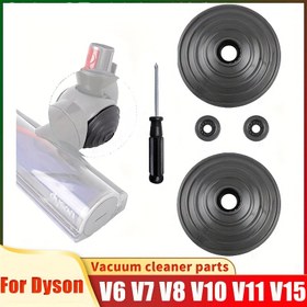 Resim Dyson V-Ball Tekerlek Yedek Kiti 966817-01 - V6, V7, V8, V10, V11, V12, DC58, DC59, DC62, DC74 Modelleriyle Uyumlu - Dayanıklı Plastik, Zemin Aksesuarları 