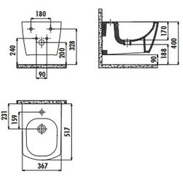 Resim Creavit EG510 Elegant Asma Bide 