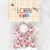 Resim Loren Crafts 8'li Koyun Düğme - 1033 