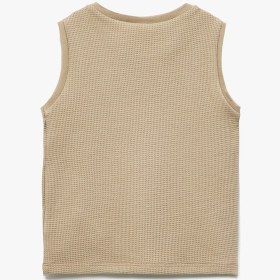 Resim Erkek Bebek Bisiklet Yaka Kolsuz Dokulu Pamuklu Basic Atlet 