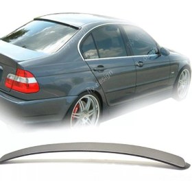 Resim Bmw E46 1998-2004 Sedan Parlak Siyah Cam Üstü Spoiler Spoyler 