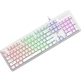 Resim Havit Gamenote KB870L Rgb Backlit Gaming Mekanik Klavye Blue Switch - Beyaz 