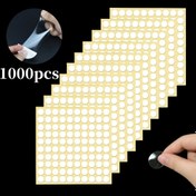 Resim 1000 Adet/1 Set Şeffaf Çift Taraflı Yapışkan Nokta, 10mm/0.39" Çıkarılabilir Baskılı Etiketler, Duvar Dekorasyonu, Posterler ve Balonlar İçin Uygun 