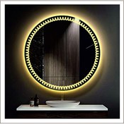 Resim GLOBAL LED MIRROR 70 Cm Günışığı Ledli Tasarım Kumlamalı Banyo Aynası Makyaj Aynası Işıklı Ayna 