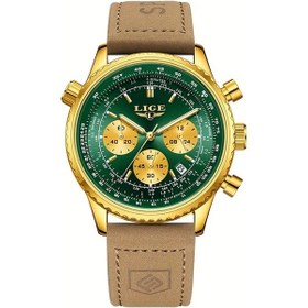 Resim Fochsia Lıge 2025 Yeni Genç Kol Saati Kahverengi Yeşil Sarı Takvimli Mevcut Diğer 