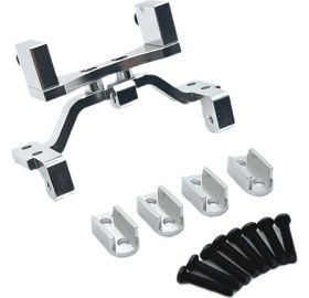 Resim Smooth12 Direksiyon Dişli Wpl 1/10 Için Sabit Taban Seti 1/10 C74 1/16 Tam Aralıklı Uzaktan Kumanda Araç Metal Yükseltme Yay Bağlantı Elemanı Gümüş (Yurt Dışından) 