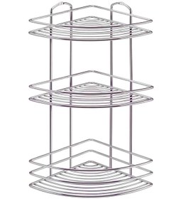 Resim oskar Krom Metal Tel Köşe Raf 3'lü Duşakabin Banyo Şampuanlık-Montajı Kolay-Vidaları Dahil-2 YIL GARANTİ 