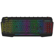 Resim Turbox Giantpeak USB Kablolu Rgb Makro Gaming Klavye Standart Q Sese Duyarlı RGB Işıklı Macrolu Telefon Tutacaklı 