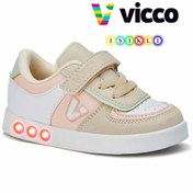 Resim Vicco Sam 313.X21K.130 Kız Çocuk Işıklı Sneaker Ayakkabı Pudra 22-35 Vicco