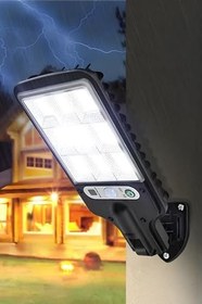 Resim Chermik 120 Led li Güneş Enerjili Solar Bahçe Lambası 3 Modlu Su Geçirmez Kapı Önü Lambası 