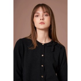 Resim Ftz Women Kadın Şardon Hırka Siyah 25288 
