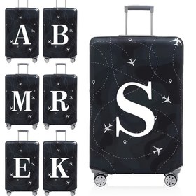 Resim Esnek Seyahat Bavul Kılıfı Dayanıklı Polyester Toz Geçirmez Bavul Koruyucu 45.72-81.28 cm Uyumlu Çizilme Önleyici Seyahat Aksesuarı Noel ve Tatil Hediyesi İçin İdeal 