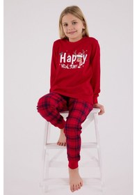 Resim Rolypoly Kız Çocuk Kırmızı Pijama Takımı Kırmızı 