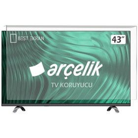 Resim BestekranARÇELİK A43 A 550 B TV EKRAN KORUYUCU - Arçelik Uyumlu 43" inç Ekran Kırılmaz Koruyucu Paneli 