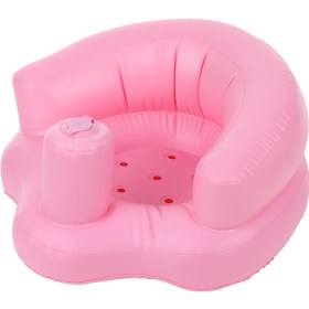 Resim Padalink Pvc Bebek Oturma Eğitimi Koltuğu - Ev, Plaj, Banyo Kullanıma Uygun - Ergonomik, Kolay Şişirilebilir, Taşınabilir - Pembe 5 Ay-2 Yaş 