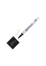 Resim Sakura Pen Touch Calligrapher Kaligrafi Kalemi Fine White 1.8 Mm 