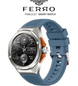 Resim FERRO FSW1117D-AL Quartz Mavi Silikon 44 mm Akıllı Kol Saati 