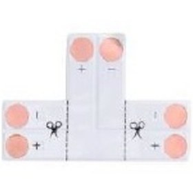 Resim T Köşe Led Konnektörü -led Bağlantı Konnektörü 1 Adet 