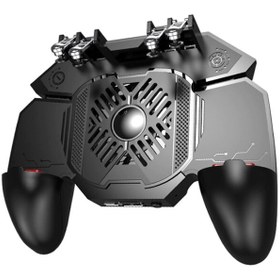 Resim Memo Ak88 Altı Parmak Pubg Game Controller Gamepad Fanlı 1200Mah (390870753)-Siyah 