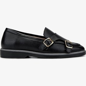 Resim Valmenti Kadın Hakiki Deri Siyah Deri Casual Ayakkabı 51 144-7001 Bn Ayk Sk24-25 Sıyah Dr Siyah Deri 