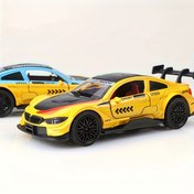 Resim 1 Adet Alaşımlı Spor Araba Modeli - Canlı Sarı ve Siyah Yarış Tasarımı ile Spoiler, Yüksek Kaliteli Plastik/Metal Yapı, Detaylı İç Mekan & Gerçekçi Tekerlekler - Ev Dekoru, Masaüstü, Raf Sergisi - Araba Tutkunları için Doğum Günü & Tatil Hediyesi 