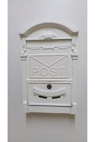 Resim USKUL DOKUM Döküm Posta Kutusu POST Beyaz 