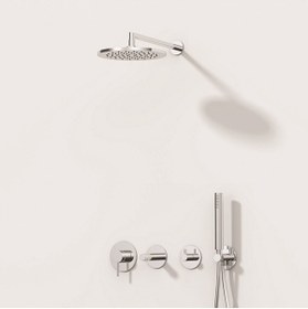Resim VitrA Origin A42621 Ankastre Lavabo Bataryası, Duvardan Kontrol, Sıva Üstü, Krom 