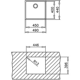 Resim Teka Be Linea 45.40 Tezgahaltı Paslanmaz Çelik Mutfak Eviyesi 
