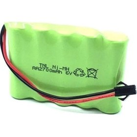 Resim 6V 2700Mah Oyuncak Araba Bataryası Siyah Soketli+Usb Şarj Cihazı 