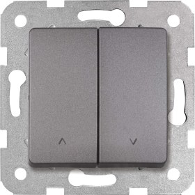 Resim Viko Linnera Life Granit Grisi Jaluzi Kumanda Anahtarı Çerçevesiz - 90442016 