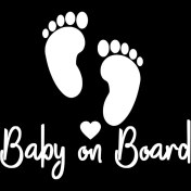 Resim Wenchang Shop C Gümüş Rengi Hyundai Stickerler Için Siyah Gümüş Bebek Arabada Güvenlik Ikazı Ayak Izi Çıkartması (Yurt Dışından) 