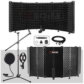 Resim Mikrofon Ses Yalıtım Paneli Seti, 69x26cm Ölçülerinde 