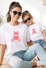 Resim genosha Anne Kız 100% Pamuk T-shirt Mama Mini Mother Daughter TEKLİ FİYAT 