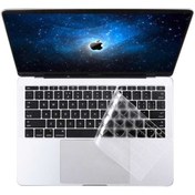 Resim Dolia Apple Macbook 13 Pro Touch Bar A1706 Şeffaf Klavye Koruyucu Sıvı Ve Toz Koruyucu Türkçe Q Klavye Ped 