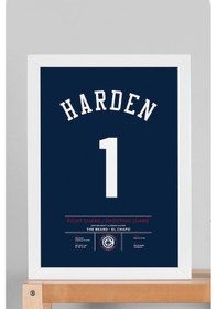 Resim James Harden Forma Çerçeveli Tablo - Nba Los Angeles Clippers Jersey 