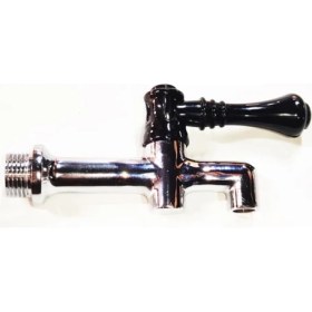 Resim Sern 1/2 arka diş çevirmeli göstergesiz kahveci metal musluk 