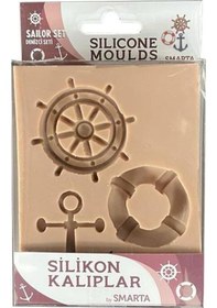 Resim Silikon Kalıp - Denizci Set Beyaz 