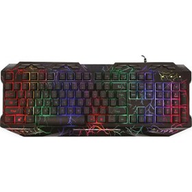 Resim Concord C-64 Mekanik Hisli Gaming Klavye Rainbow/USB/RGB Işıklı Q Klavye Türkçe 