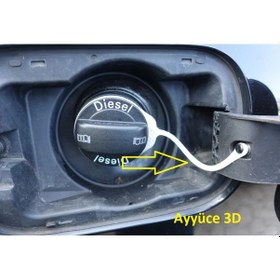 Resim Ayyüce 3d, Audi Vw Skoda Depo Kapağı Askı Kablosu, Siyah 