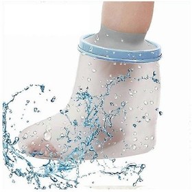 Resim Yetişkinler İçin Kaymaz Dolgulu Su Geçirmez Ayak Bileği Alçı Koruyucuları, Yaraları Kuru Tutmak İçin Su Geçirmez Duş Ayağı Alçı Kılıfları 