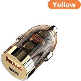 Resim Elough120w Mini Araç Şarj Cihazı Usb C Hızlı Şarj Huawei Xiaomi İçin Abdistribütör Garantili 