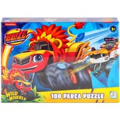 Resim Nessiworld BL0048 Blaze Monster Machines 100 Parça Puzzle -Laçokids 
