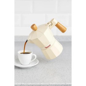 Resim Bambum Garen - Moka Pot 3 Fincan Bej 