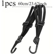Resim Turcoshop11 Elastik Bağlama İpi Kancalı 60cm Motosiklet Ve Bisiklet İçin Bungee Kordon 