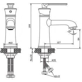 Resim Nsk Lavabo Bataryası Siempre Tek Gövde Altın N3013219 